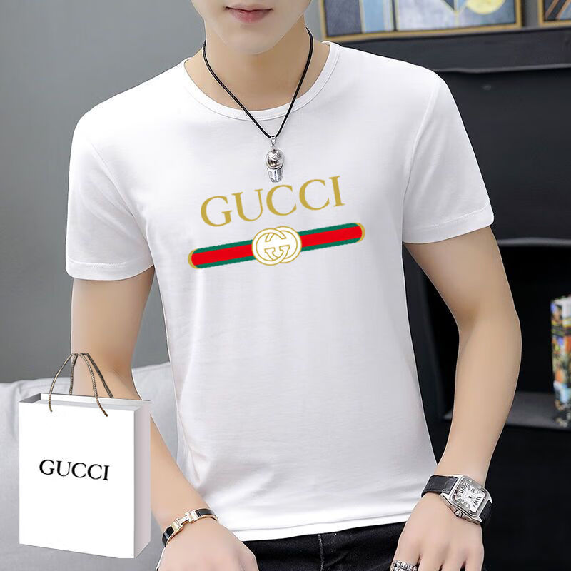 欧洲站轻奢潮牌酷奇象短袖t恤夏季男女潮牌宽松大码潮流半袖百搭 901