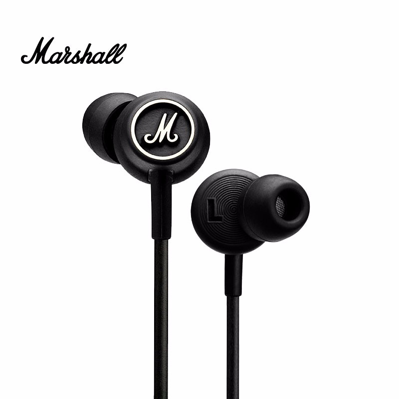 马歇尔（Marshall）MODE耳机入耳式摇滚HIFI重低音有线耳塞 黑色 通用版
