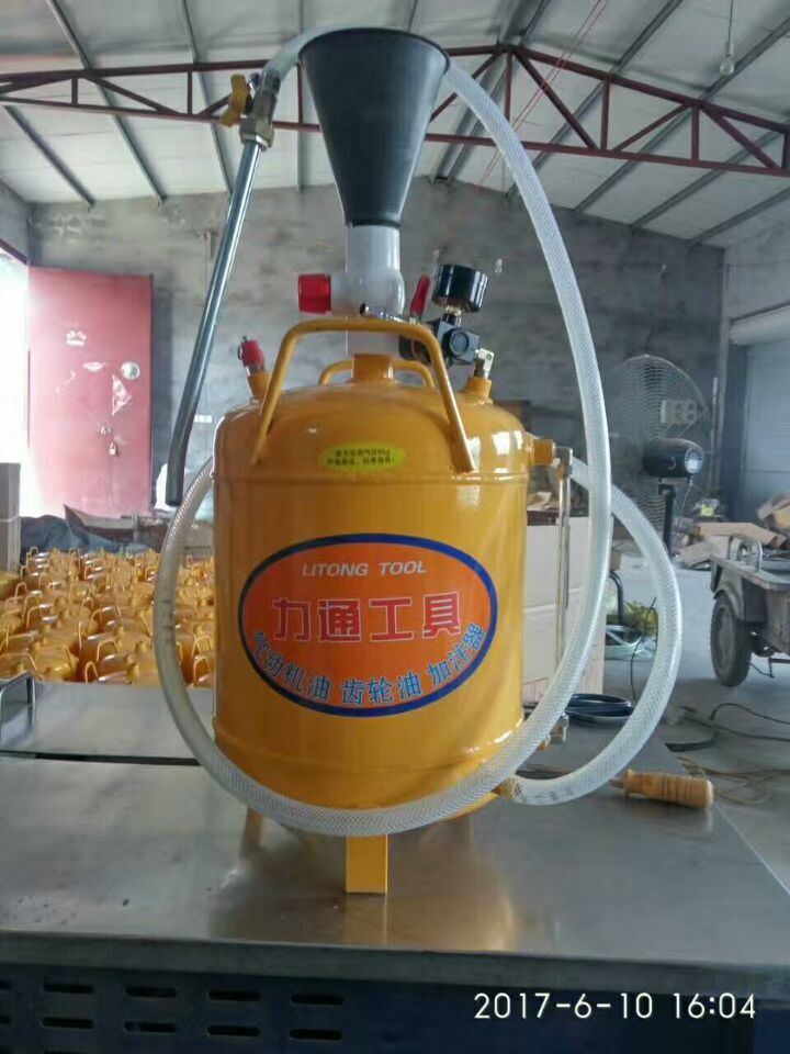 手动气动机油齿轮油加注器带桶手压式变速箱油加油机手压加油桶 10升