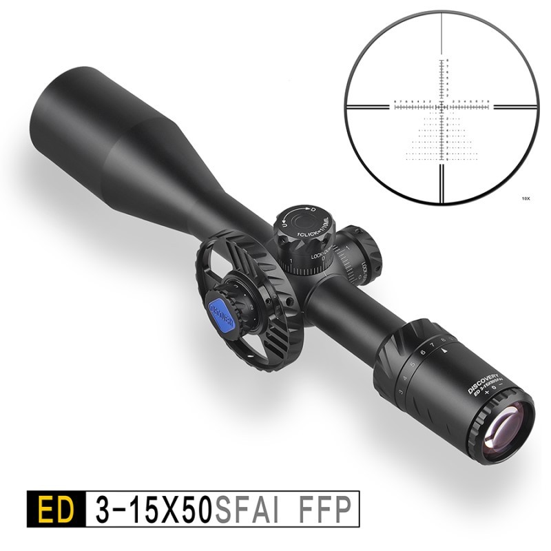 DISCOVERY发现者2021新款ED3-15X50SFAI超清高抗震高级瞄准镜瞄准十字镜寻鸟镜 专用高窄