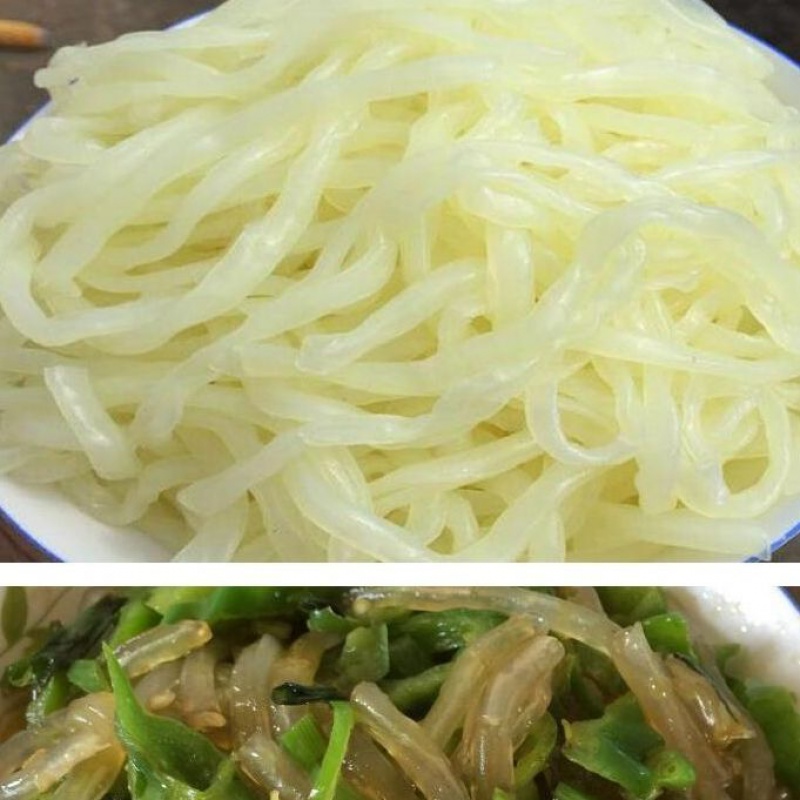 江苏徐州睢宁特产绿豆粉皮红薯粉皮沙集粉皮水粉皮拉皮烫好粉皮 睢宁