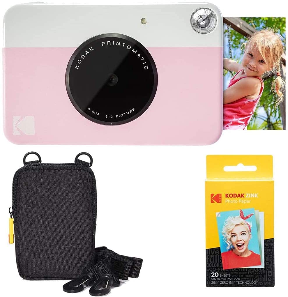 KODAK 柯达 即时胶片相机 柯达 PRINTOMATIC 即时照相打印相机 粉色 包含相机机身和配件