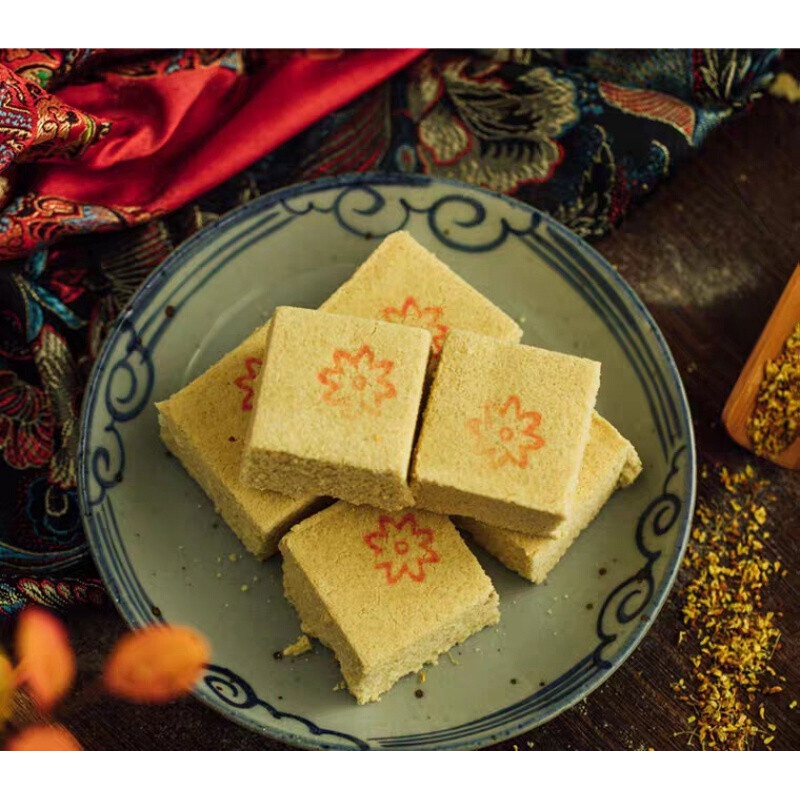 绿豆糕北方天津北京特色传统特产老味手工中式糕点500g