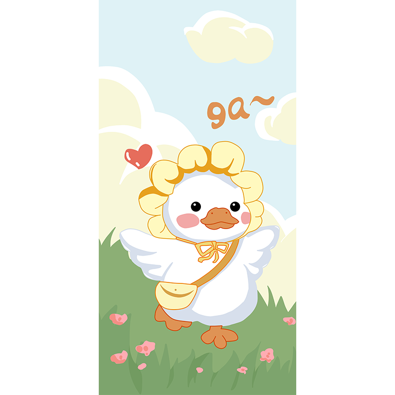 KAYE卡通床边毯可爱ins风儿童卧室床前家用客厅榻榻米飘窗简约免洗毯 萌鸭嘎嘎 60x160 cm