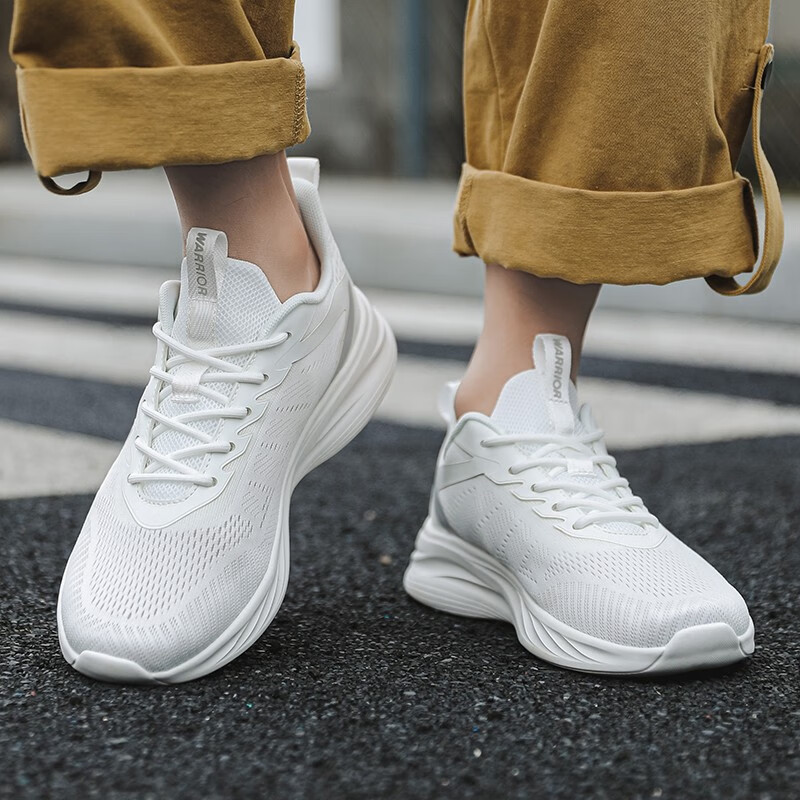 回力(warrior)官方运动鞋男鞋夏季软底网面飞织鞋轻便透气休闲鞋软弹