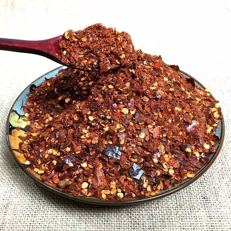 寄漪贵州特产柴火糊辣椒面蒜香麻辣油泼辣子蘸水凉拌正宗遵义胡辣椒面