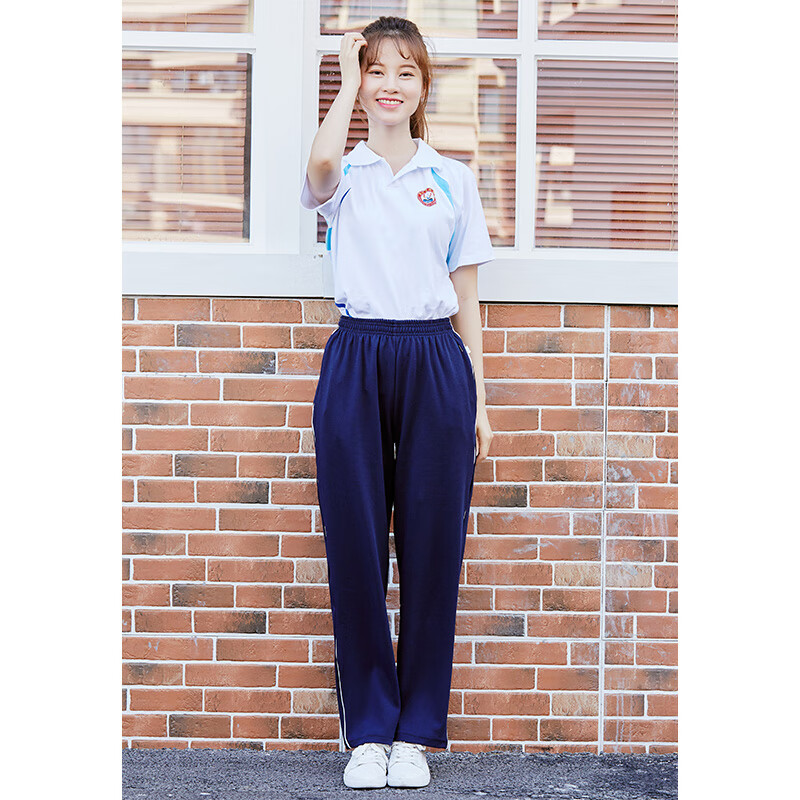 奢依君(sheyijun)湛江卫校校服 夏运校服初中高中中学生校服套装短袖