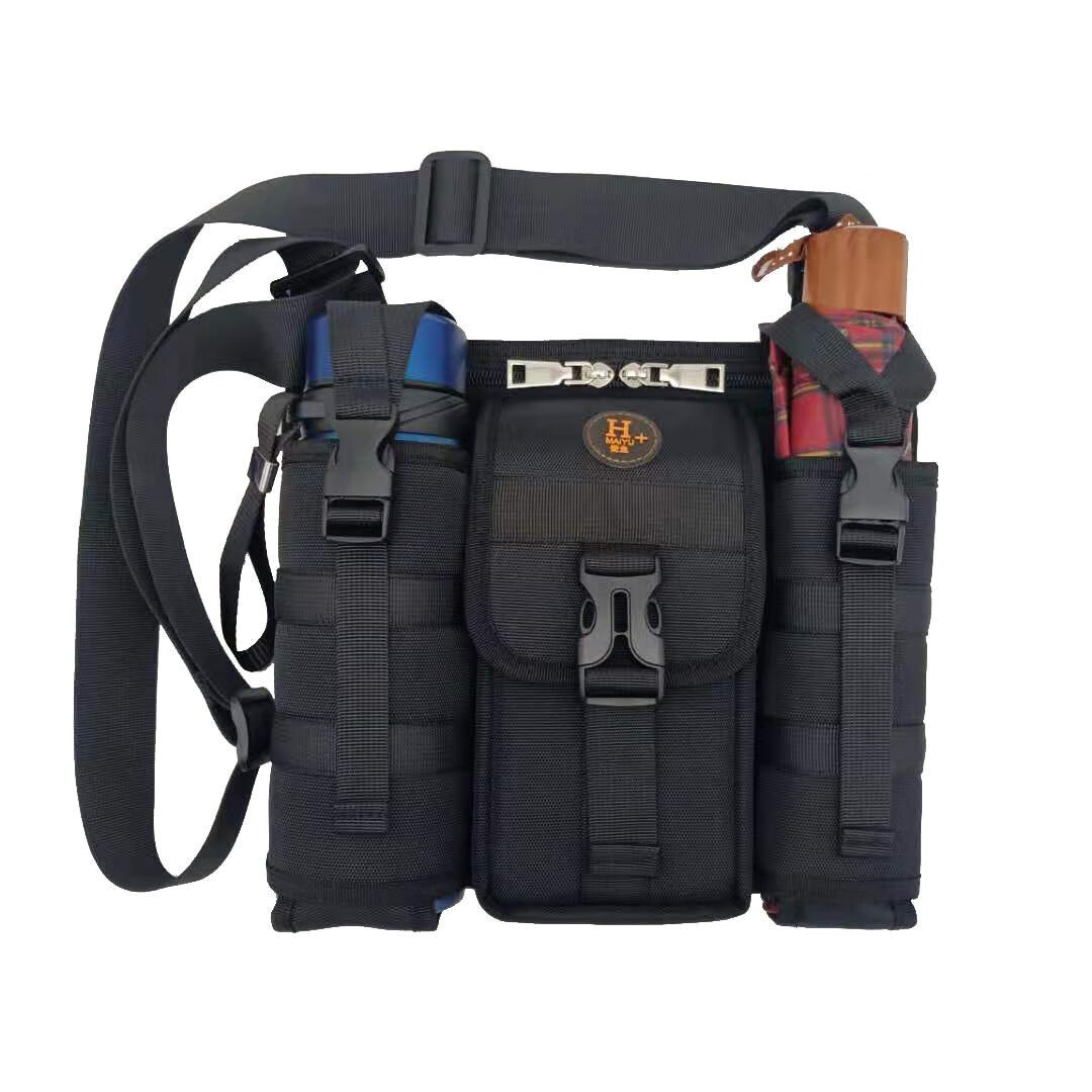 仰朋老年人散步包中老年旅行背包户外休闲单肩斜挎包出行旅游包水壶包