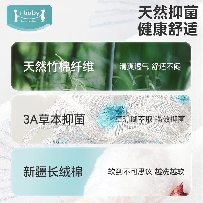 ibaby×outlast太空科技恒温防惊跳夹棉襁褓睡袋新生婴儿包被亲肤包单 【四季款】动物巡游(24-28℃ 59cm(0-3个月)