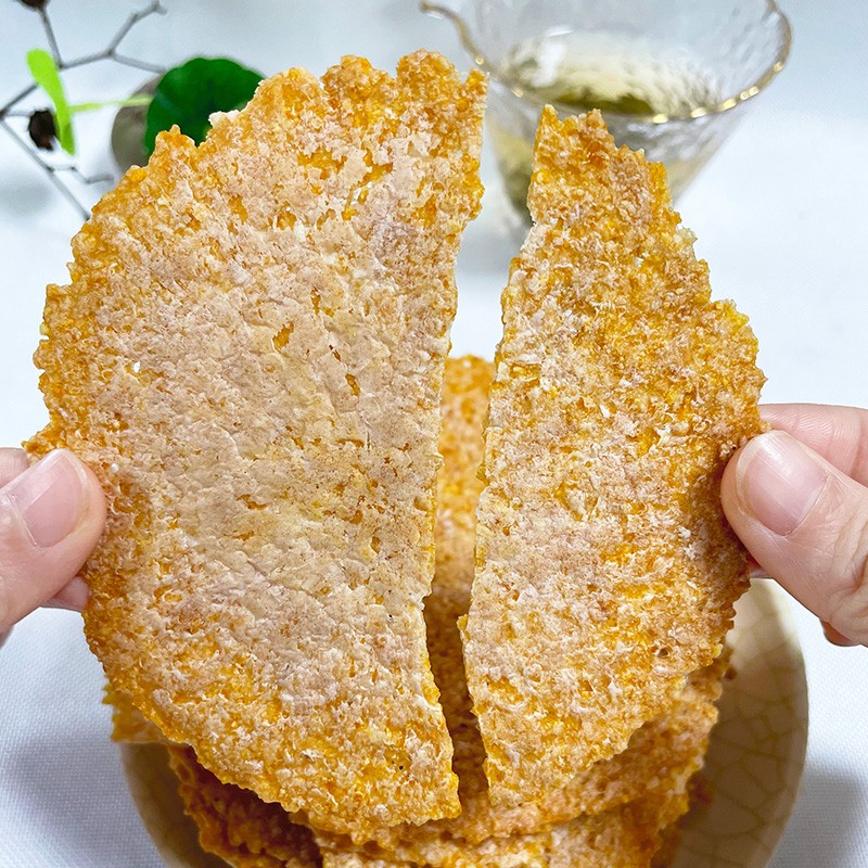 储山 手工大米锅巴非油炸原味 柴火土灶休闲零食泡 玉米锅巴500g(薄脆