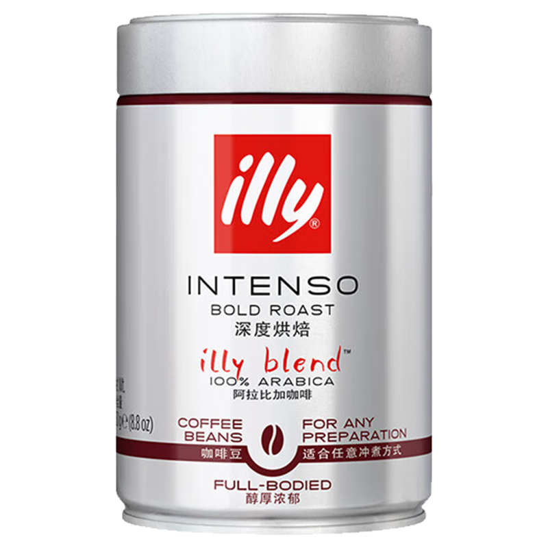 illy 意利 深度烘培 咖啡豆 意式浓缩 250g