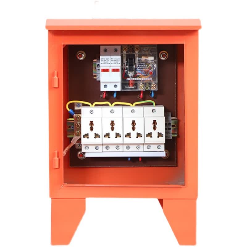 工地户外移动三级配电箱380v一机一闸一漏电透明空开 40a 63a100a