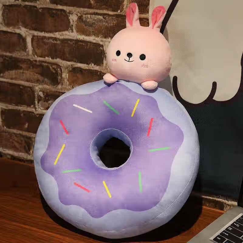 贝木惠(beimuhui)甜甜圈午睡枕 小学生抱枕办公室趴着睡趴趴枕午休