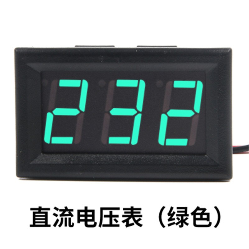 哲弘地led管两线dc5-120v交直流数显表数字电压表头显示器ac70-500v