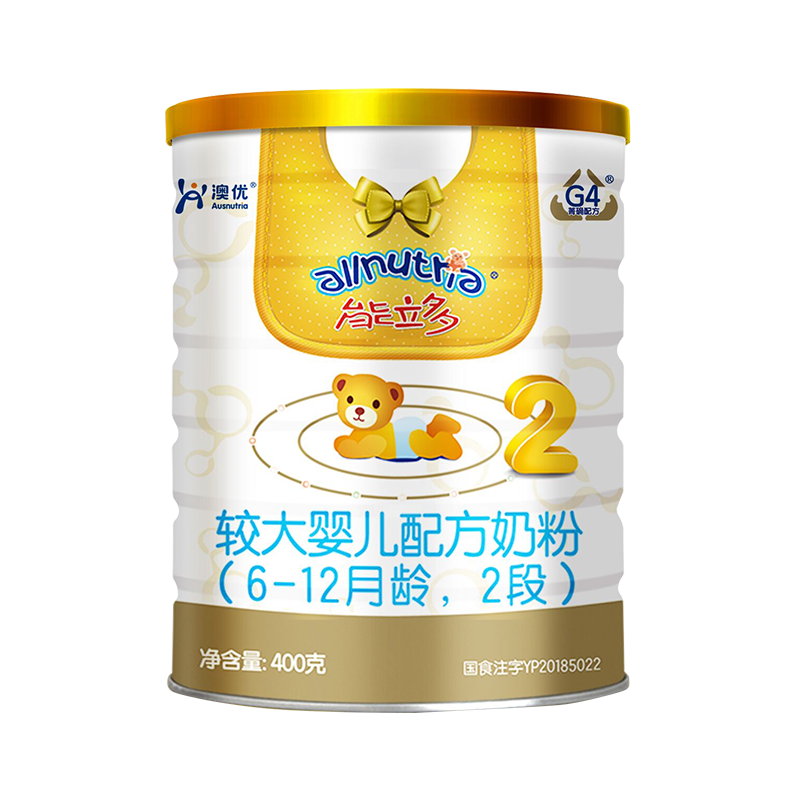 澳优能立多2段400g婴儿配方奶粉-价格历史与销量趋势分析|婴幼儿奶粉历史价格查询
