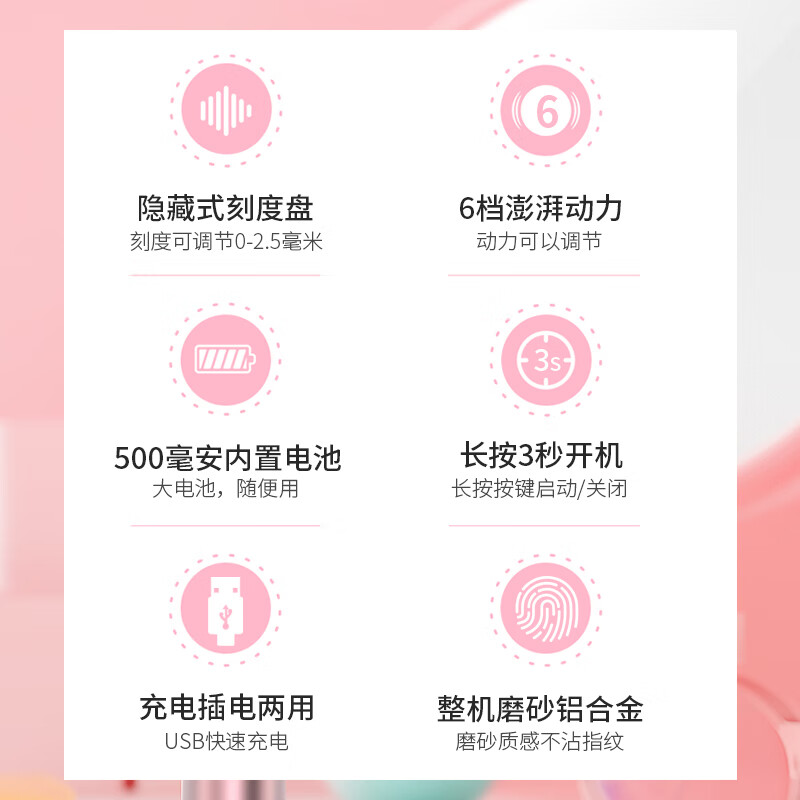 赫司(HESI)面部美容仪水光自打仪器微针导入仪美容院专用仪器电动纳米微晶水光精华原液导入家用女友生日礼物 10个圆晶 微晶笔适配单晶头(不带机器)