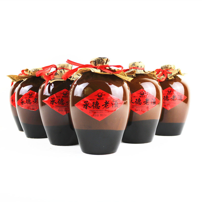 承德特产白酒承德老酒老坛装42度450mlx6坛浓香型粮食酒6坛装 450ml