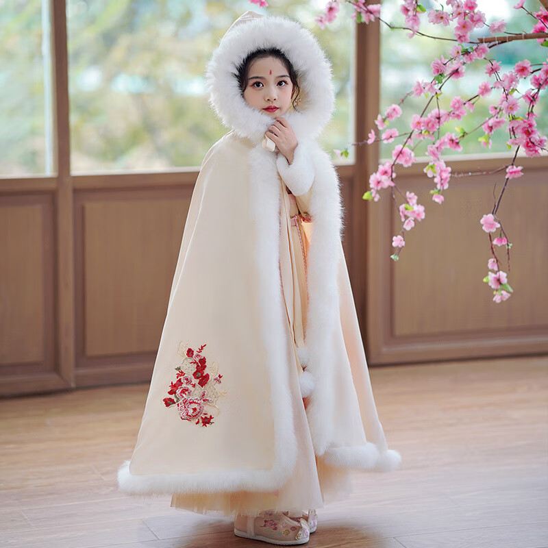 汉服女童冬款2024新款古装拜年服冬装儿童过年新年装冬季古风唐装