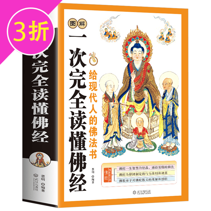 【满48包邮】图解一次完全读懂佛经佛教+中国佛教史+金刚经心经坛经地藏经+佛典入门 佛经佛学佛教入门基础知识书籍金刚经心经学禅宗论集 图解一次完全读懂佛经 定价48