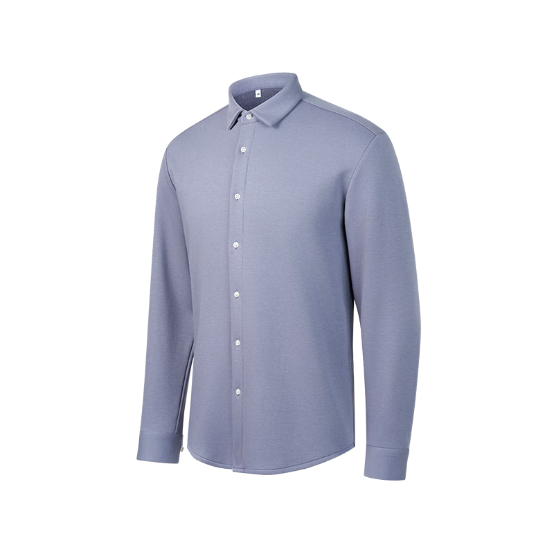 京东京造【加绒加厚】保暖长袖衬衫男商务休闲秋冬外套 深灰色41