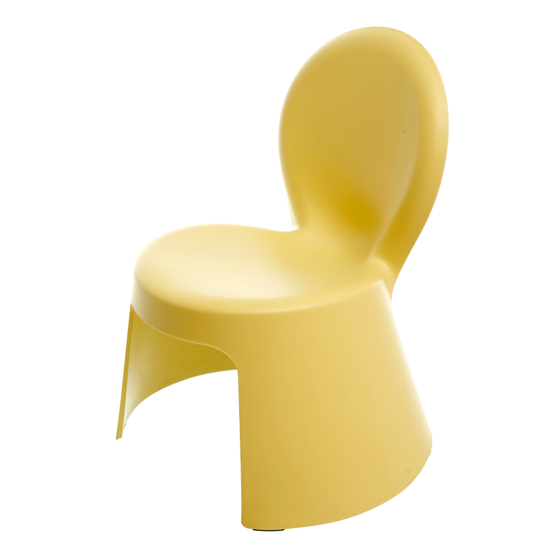 禧天龙家用加厚凳子椅子带靠背幼儿矮凳宝宝椅小板凳换鞋凳 创意凳子 亮丽黄1只装【福娃椅】