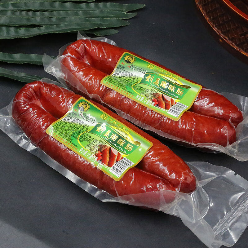 滇初南味肠250g 真空红肠咸甜香肠火腿肠 猪肉零食熟食肉肠 2根装 咸