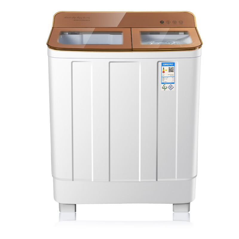奥克斯（AUX）半自动 洗衣机 大容量 家用宿舍双桶双缸洗脱分离大容量宾宾馆商用洗衣机 洗脱16.5公斤金（洗涤10公斤+脱水6.5公斤）