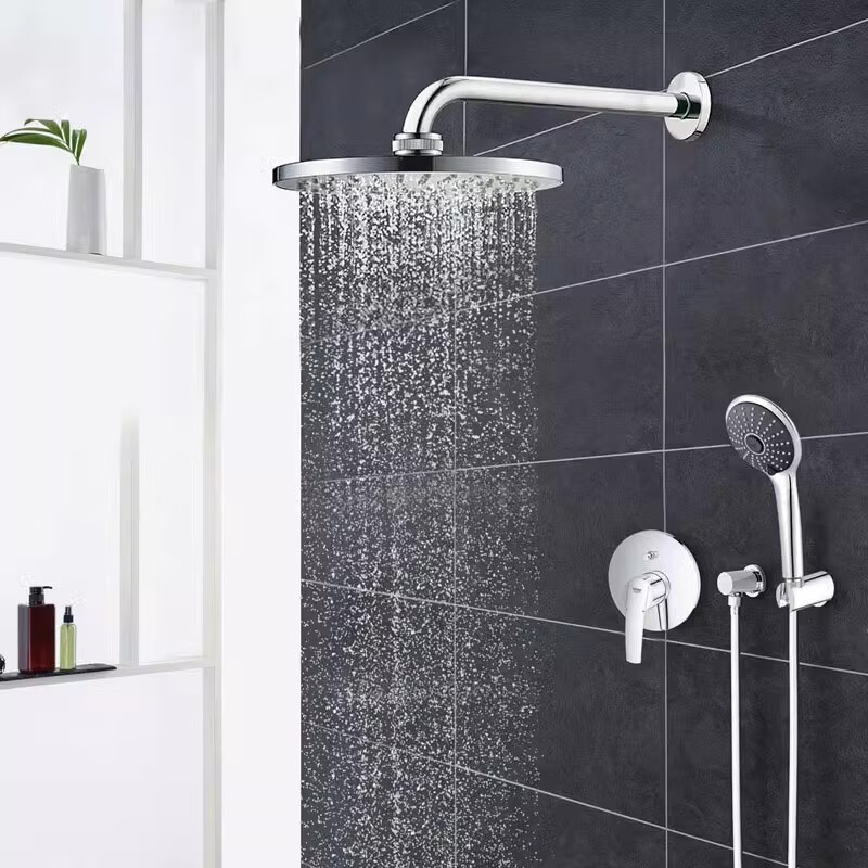 高儀(GROHE)德國(guó)原裝進(jìn)口新天瀑200暗裝隱藏入墻式淋浴衛(wèi)浴花灑家用套裝 200mm非恒溫暗裝