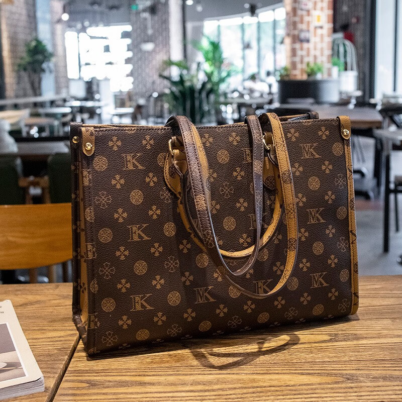 酷奇袋鼠酷奇女包高级感大包包女单肩包斜跨包大容量托特包送女友生日礼物 咖啡色