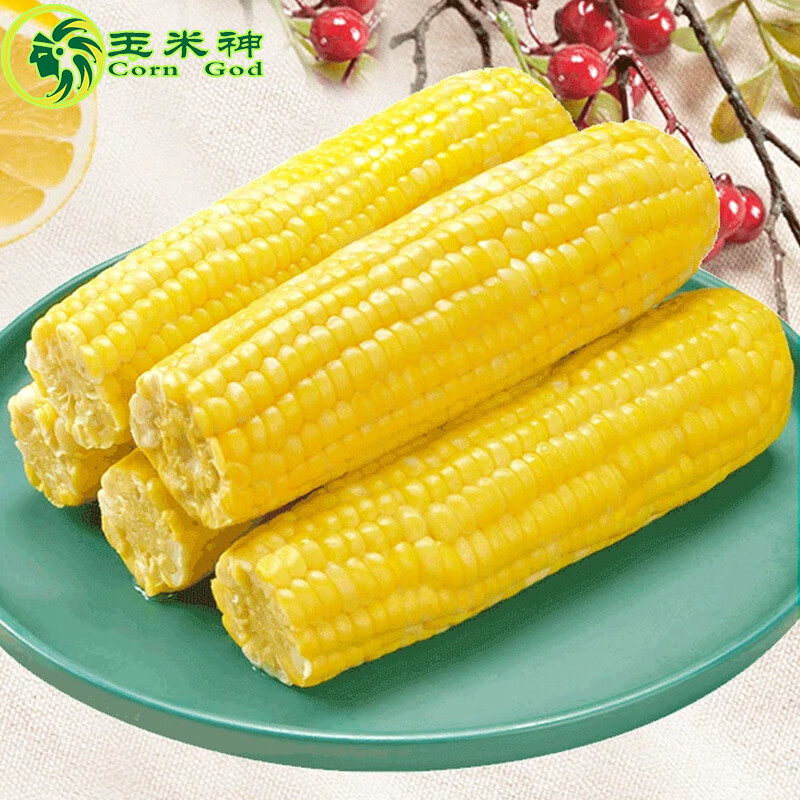 玉米神（Corn God）新季甜嫩水果玉米棒粒东北开袋即食非转基因零食健身代餐粗粮苞谷 【甜嫩爆汁】水果玉米8支*220g