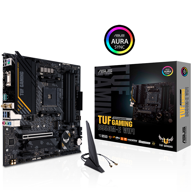 华硕（ASUS）TUF GAMING B550M-E WIFI主板 支持 CPU 5600X/5800X/5600G/5700G（AMD B550/socket AM4）