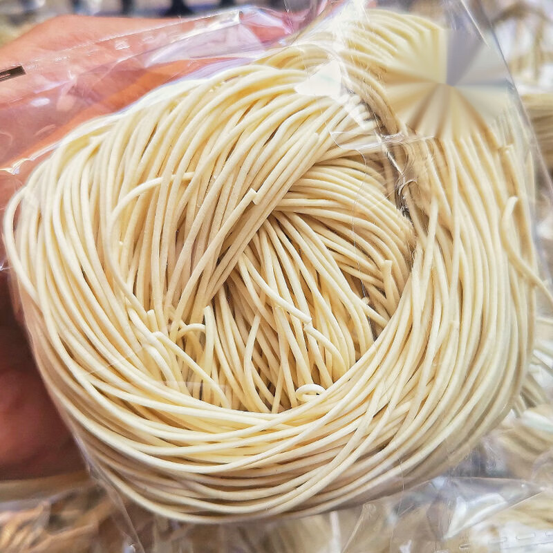 巢浩正宗上海苏州面汤面酱油面高邮碱面手工日晒细圆碱水面条 细圆款