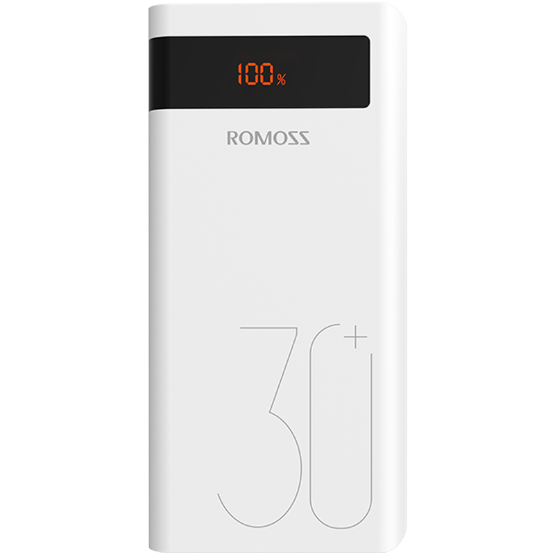 【京东史低价】ROMOSS30000mAhPD双向快充移动电源，轻松便携，智能数显