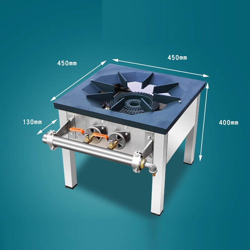 维京熊商用落地灶低汤灶燃气炉卤肉灶节能猛火燃气矮脚炉吊汤矮仔炉地