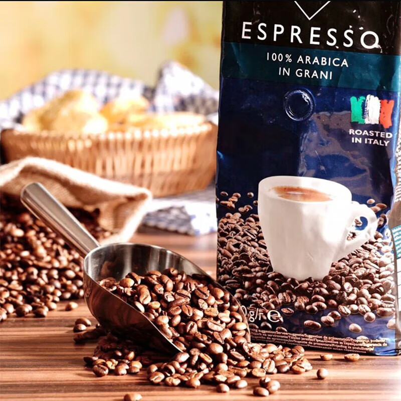 瑞吧 意大利原装进口阿拉比卡焦糖甜香咖啡豆1kg