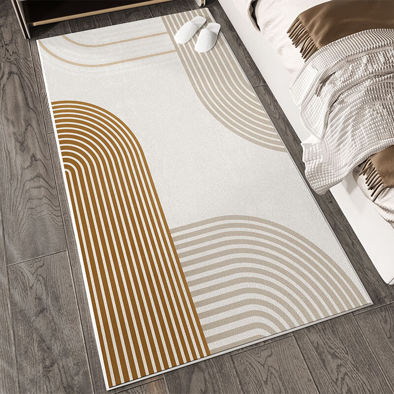 毯侘寂风简约卧室床前地毯现代轻奢加厚客厅茶几垫 地宿-1y 60x160cm