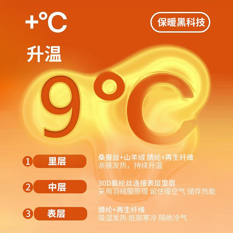 猫人(MiiOW)山羊绒男士保暖内衣套装加绒加厚冬季蚕丝德绒琐温秋衣秋裤套装男 星空黑 L 是 x 100-135斤