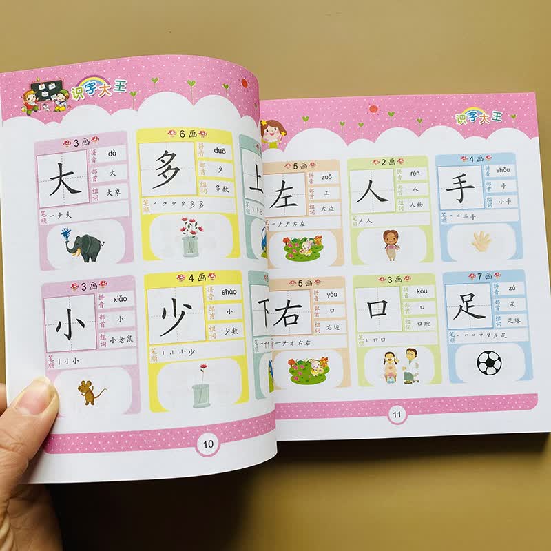 小孩认识字儿童益智书本3-4-5岁图文识字书籍识字大王幼儿园学习教材