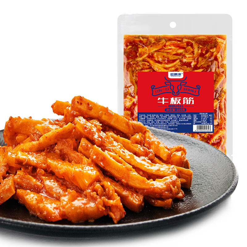 桂青源香辣牛板筋朝族风味方便食品105g春节年货