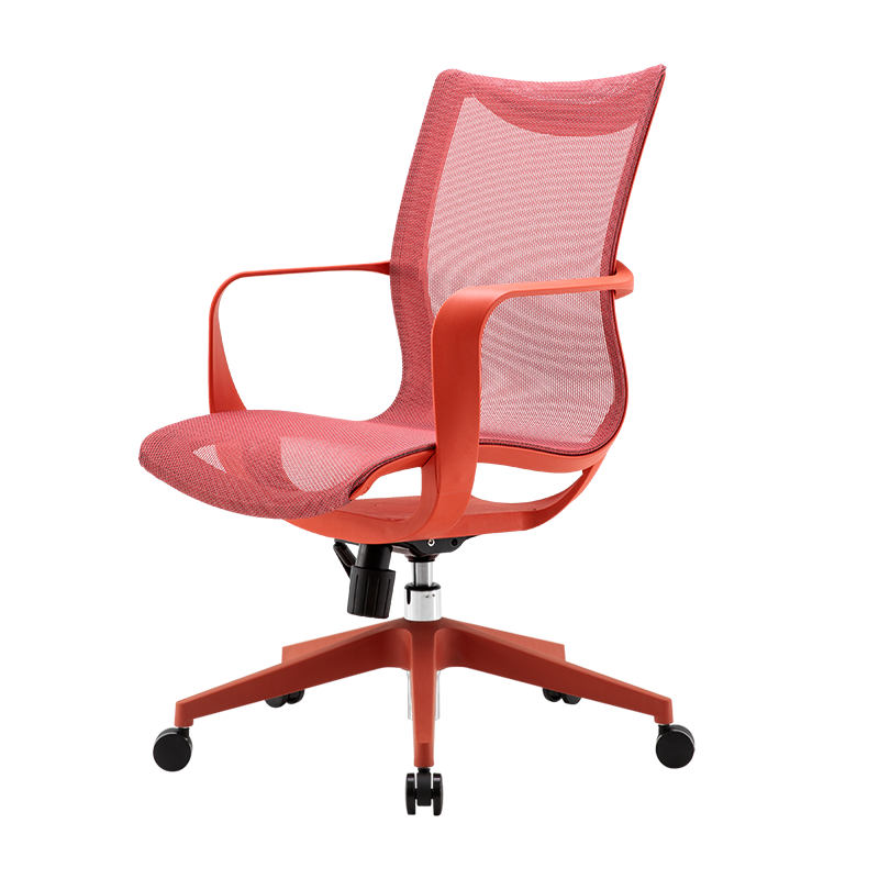 西昊M77(SIHOO)人体工学电脑椅子 家用办公椅 老板椅 舒爽透气学生座椅简约椅 书房家居转椅 火岩红+网布