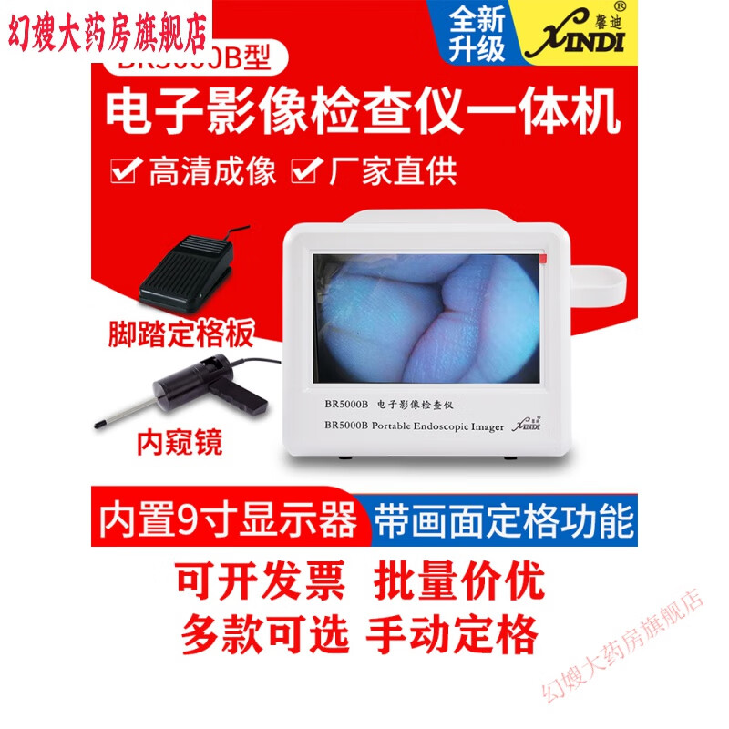 馨迪高清电子影像检查仪可视采耳动物检耳鼻腔内窥镜检测 br5000b