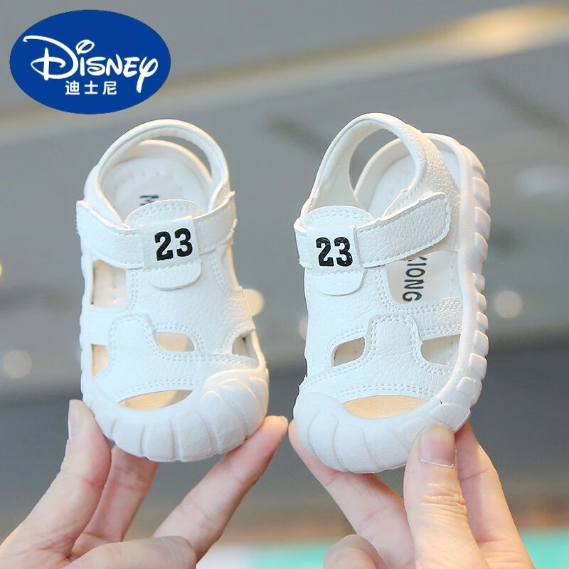 夏季款女童一岁儿童防滑鞋子学步鞋婴儿运动软底小童鞋 品牌米白色 15