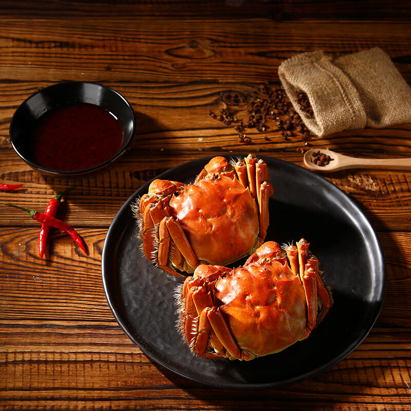 红胖胖香辣大闸蟹500g*2盒(4-5只每盒)