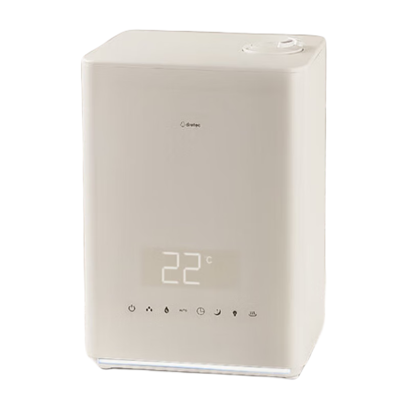 多利科（Dretec）日本加湿器卧室家用办公室桌面 迷你低噪空气加湿5L大容量 白色