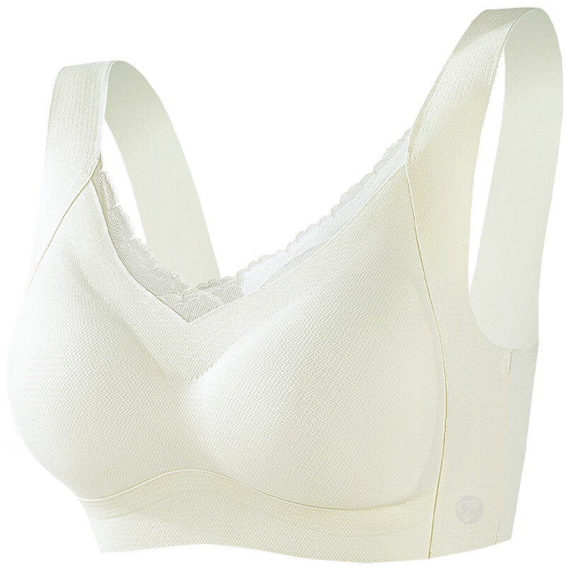 古今（GUJIN）内衣女士文胸罩无钢圈无痕薄款大胸显小聚拢上托蕾丝2026年最新款 黑色 L 165/90