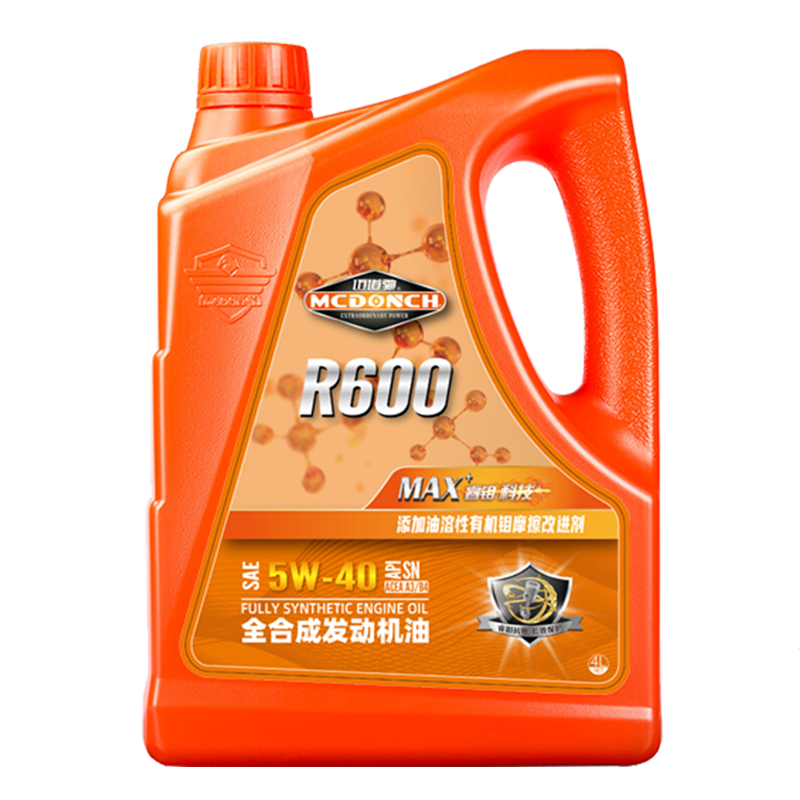 迈道驰5w-30全合成汽车发动机润滑油原厂机油SN级别四季通用4L装 R600 5W-40 SN级 4L