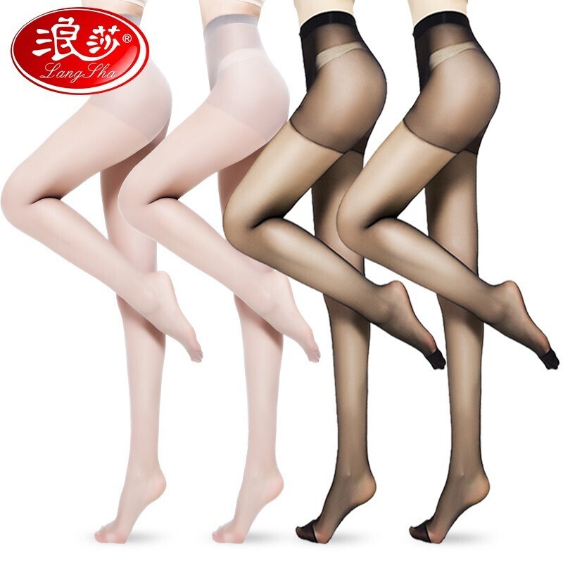 38597-浪莎6条装2021新款防走光女春夏季连脚裤防勾丝薄款长筒超薄光腿神器黑肉色职业女打底裤 肤色4+灰色2 均码-80-120-详情图