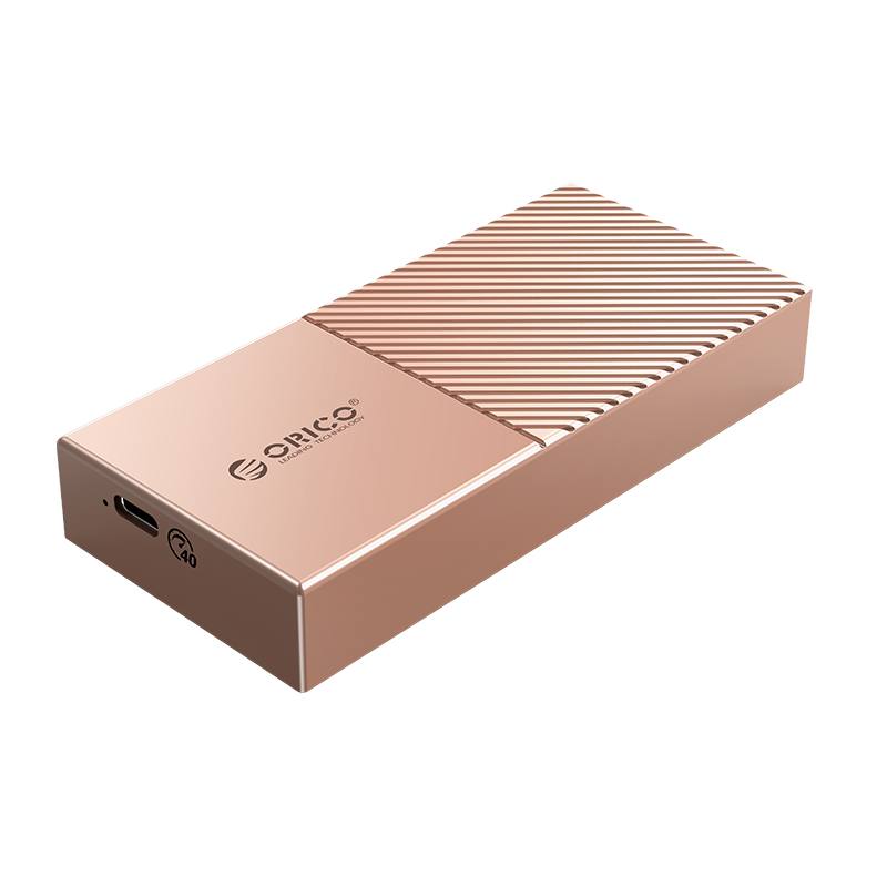 ORICO 奥睿科 M.2 NVMe移动固态硬盘盒USB4.0兼容雷电3/4 笔记本电脑SSD外置盒全铝 内置散热马甲 M208C3金