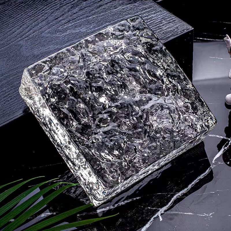 水晶砖玻璃砖实心彩色美观大方透明客厅玄关卫生间隔断墙六 透明方砖