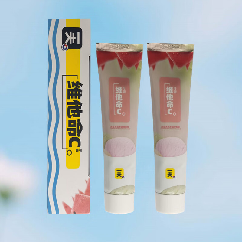 一夫（Eaff）一井牙膏水蜜桃清新口气护龈180g100g140g西瓜冰激凌薄荷家庭装 西瓜+水蜜桃+初夏柠檬*2